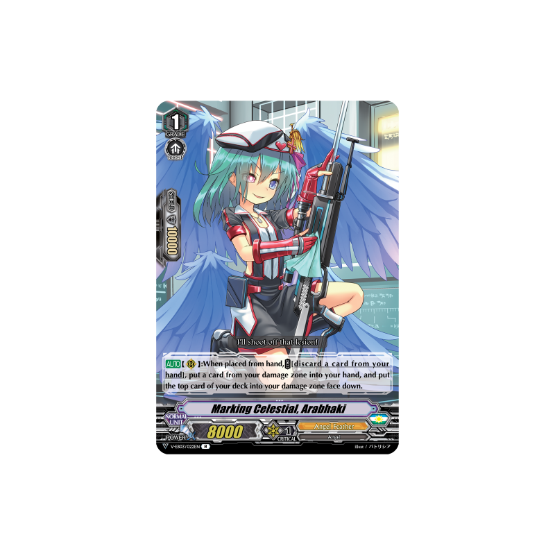 Vanguard_TCG_card_V-EB03_022EN_R_Marking_Celestial_Arabhaki_ULTRARARE_MIRACLE_COLLECTION