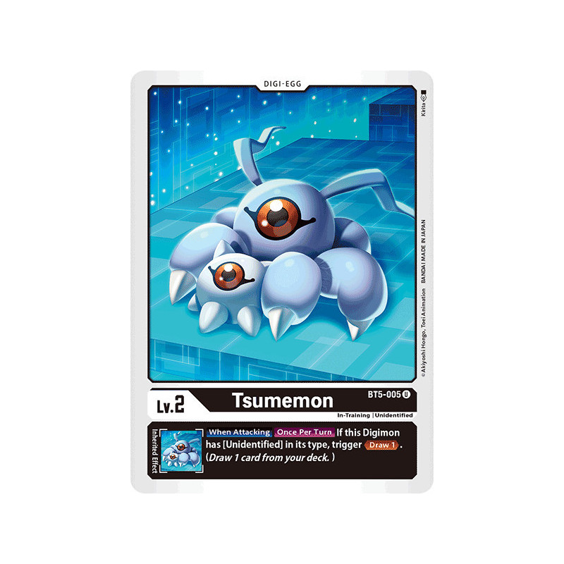 Digimon_TCG_BT5-005_Tsumemon_Uncommon_Battle_Of_Omni_Card_Game