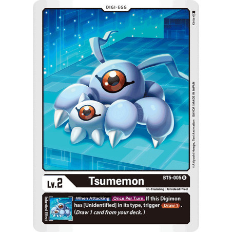 Digimon_TCG_BT5-005_Tsumemon_Uncommon_Battle_Of_Omni_Card_Game