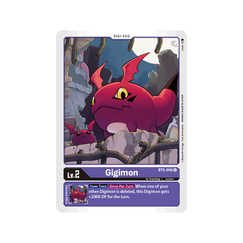 Digimon_TCG_BT5-006_Gigimon_Uncommon_Battle_Of_Omni_Card_Game