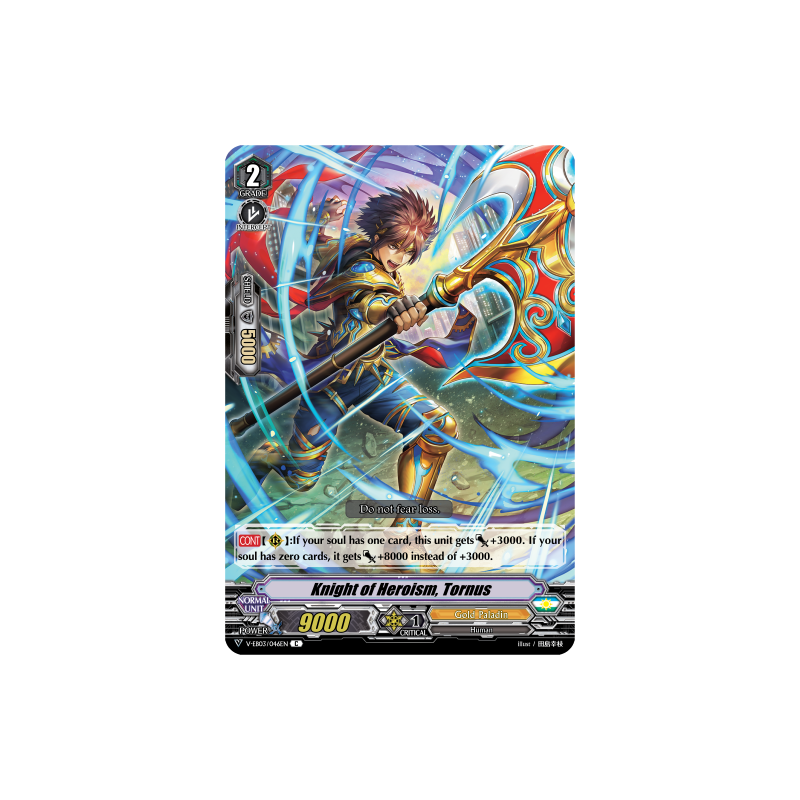 Vanguard_TCG_card_V-EB03_046EN_C_Knight_of_Heroism_Tornus_ULTRARARE_MIRACLE_COLLECTION
