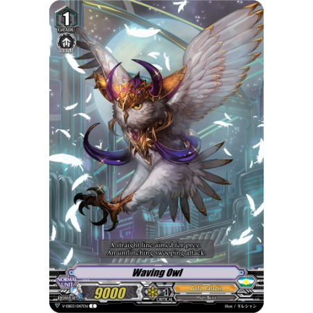 Vanguard_TCG_card_V-EB03_047EN_C_Waving_Owl_ULTRARARE_MIRACLE_COLLECTION