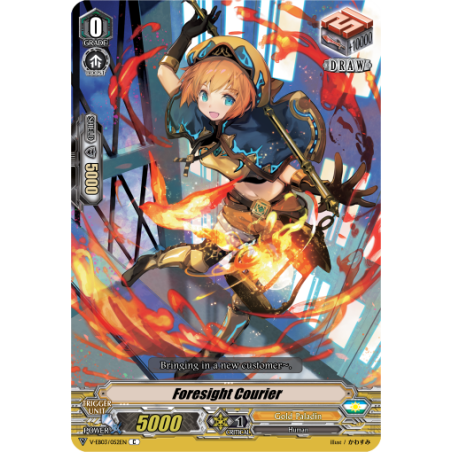 Vanguard_TCG_card_V-EB03_052EN_C_Foresight_Courier_ULTRARARE_MIRACLE_COLLECTION
