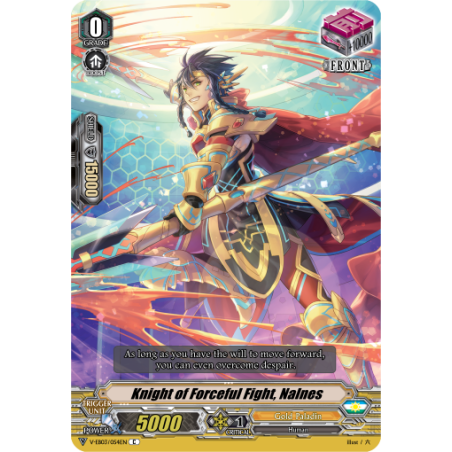 Vanguard_TCG_card_V-EB03_054EN_C_Knight_of_Forceful_Fight_Nalnes_ULTRARARE_MIRACLE_COLLECTION