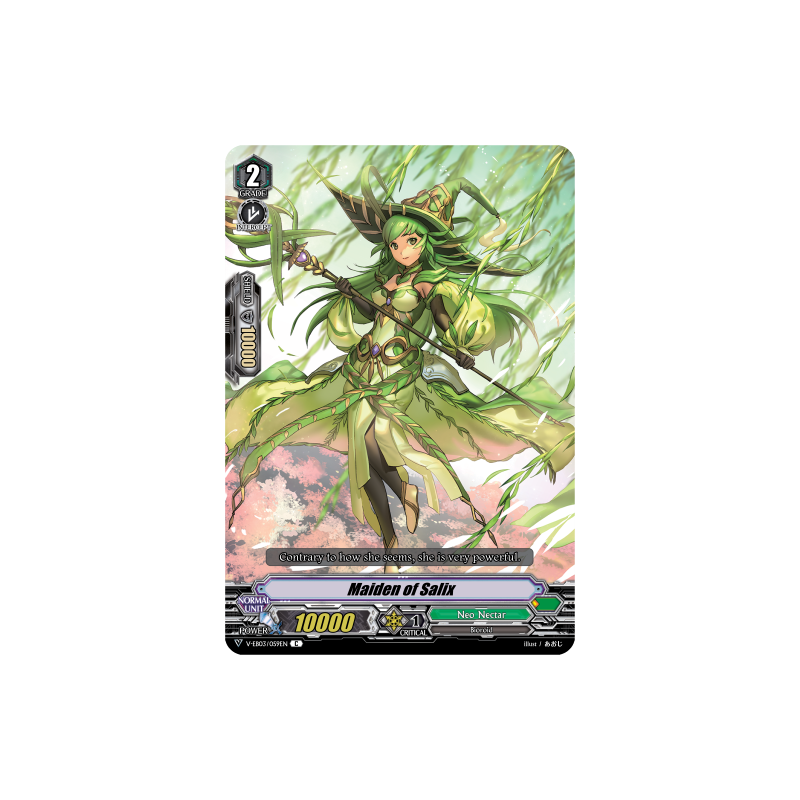 Vanguard_TCG_card_V-EB03_059EN_C_Maiden_of_Salix_ULTRARARE_MIRACLE_COLLECTION