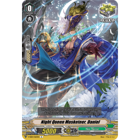 Vanguard_TCG_card_V-EB03_063EN_C_Night_Queen_Musketeer_Daniel_ULTRARARE_MIRACLE_COLLECTION