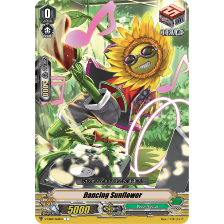 Vanguard_TCG_card_V-EB03_065EN_C_Dancing_Sunflower_ULTRARARE_MIRACLE_COLLECTION