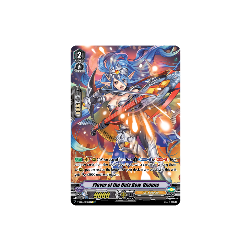 Vanguard_TCG_card_V-EB03_OR02EN_OR_Player_of_the_Holy_Bow_Viviane_ULTRARARE_MIRACLE_COLLECTION
