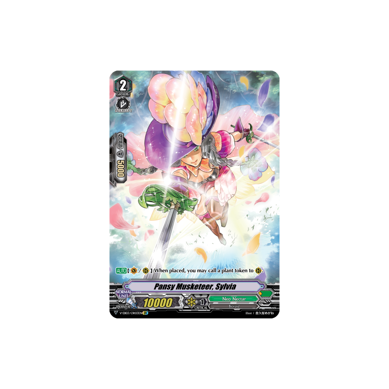 Vanguard_TCG_card_V-EB03_OR03EN_OR_Pansy_Musketeer_Sylvia_ULTRARARE_MIRACLE_COLLECTION