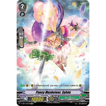 Vanguard_TCG_card_V-EB03_OR03EN_OR_Pansy_Musketeer_Sylvia_ULTRARARE_MIRACLE_COLLECTION