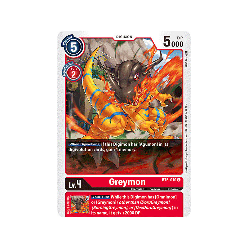 Digimon_TCG_BT5-010_Greymon_Uncommon_Battle_Of_Omni_Card_Game