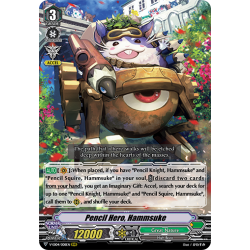 Vanguard_TCG_card_V-EB04_008EN_RRR_Pencil_Hero_Hammsuke_The_Answer_of_Truth
