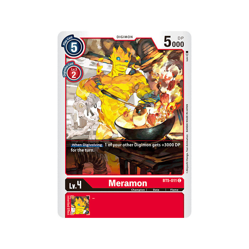 Digimon_TCG_BT5-011_Meramon_Common_Battle_Of_Omni_Card_Game