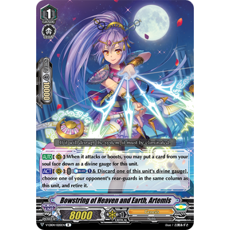 Vanguard_TCG_card_V-EB04_020EN_R_Bowstring_of_Heaven_and_Earth_Artemis_The_Answer_of_Truth