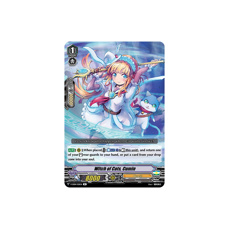 Vanguard_TCG_card_V-EB04_021EN_R_Witch_of_Cats_Cumin_The_Answer_of_Truth