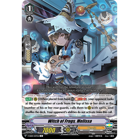 Vanguard_TCG_card_V-EB04_037EN_C_Witch_of_Frogs_Melissa_The_Answer_of_Truth