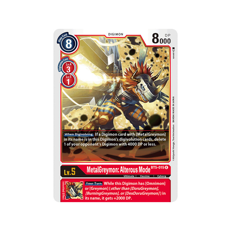 Digimon_TCG_BT5-015_MetalGreymon_Alterous_Mode_Rare_Battle_Of_Omni_Card_Game