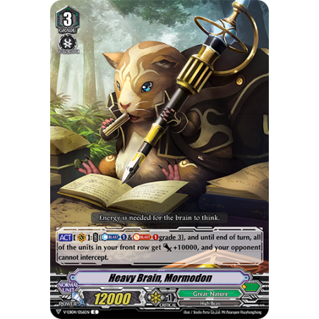 Vanguard_TCG_card_V-EB04_056EN_C_Heavy_Brain_Mormodon_The_Answer_of_Truth