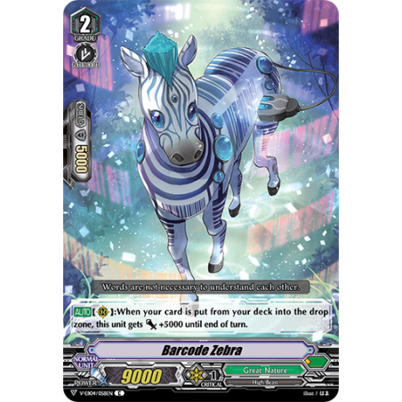 Vanguard_TCG_card_V-EB04_058EN_C_Barcode_Zebra_The_Answer_of_Truth