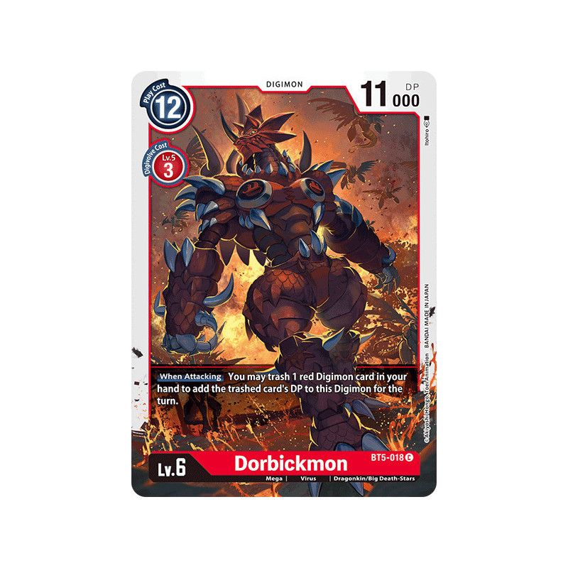 Digimon_TCG_BT5-018_Dorbickmon_Common_Battle_Of_Omni_Card_Game