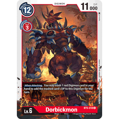 Digimon_TCG_BT5-018_Dorbickmon_Common_Battle_Of_Omni_Card_Game