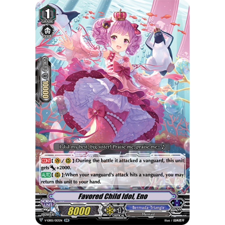 Vanguard_TCG_card_V-EB05_013EN_RR_Favored_Child_Idol_Eno_Primary_Melody
