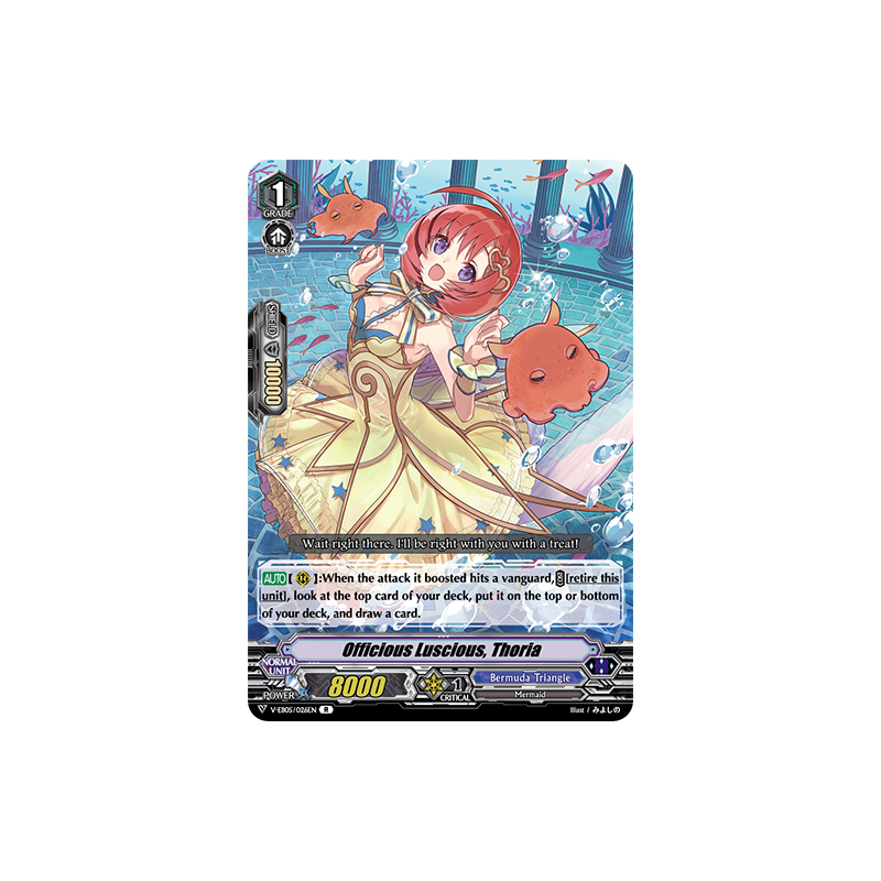 Vanguard_TCG_card_V-EB05_026EN_R_Officious_Luscious_Thoria_Primary_Melody