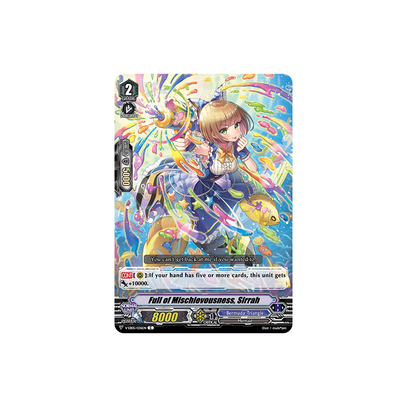 Vanguard_TCG_card_V-EB05_036EN_C_Full_of_Mischievousness_Sirrah_Primary_Melody