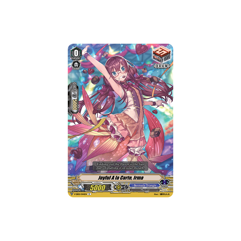 Vanguard_TCG_card_V-EB05_044EN_C_Joyful_A_la_Carte_Irma_Primary_Melody