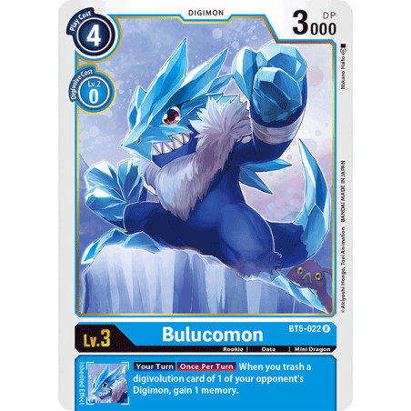 Digimon_TCG_BT5-022_Bulucomon_Rare_Battle_Of_Omni_Card_Game