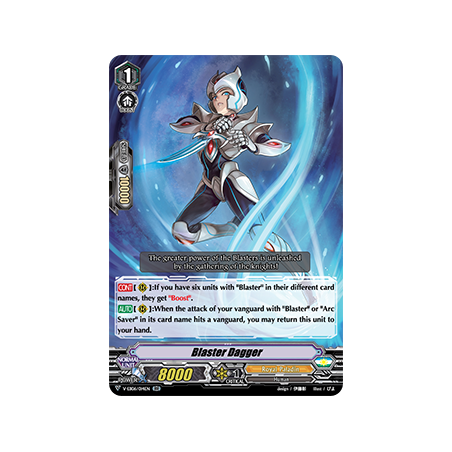 Vanguard_TCG_card_V-EB06_014EN_RR_Blaster_Dagger_Light_of_Salvation_Logic_of_Destruction