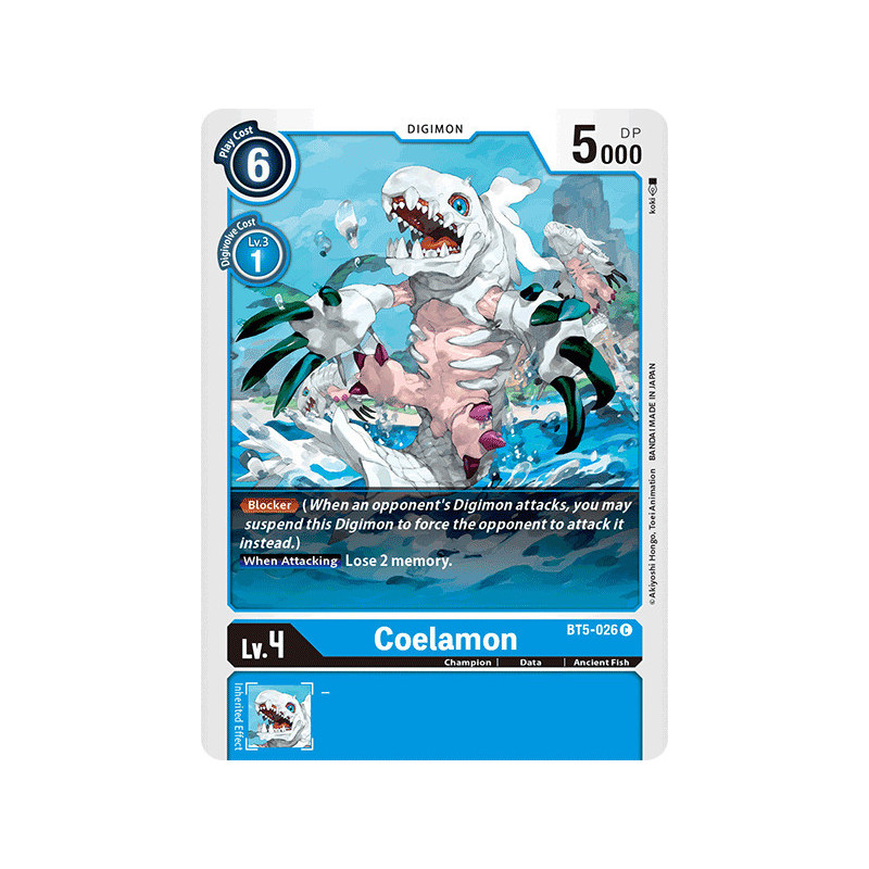 Digimon_TCG_BT5-026_Coelamon_Common_Battle_Of_Omni_Card_Game