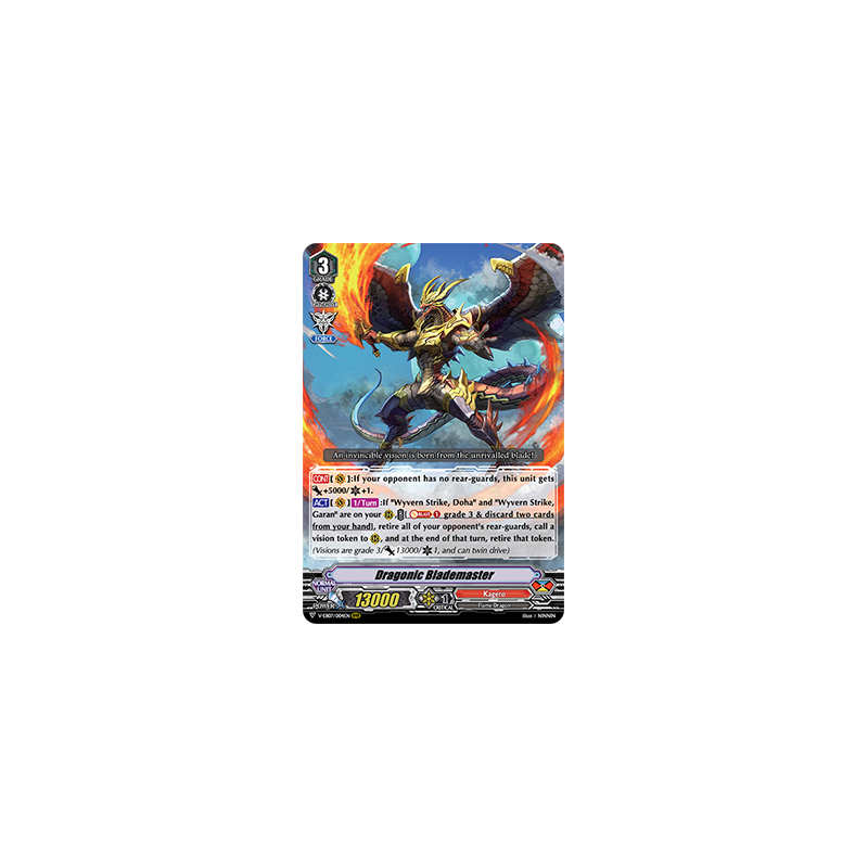 Vanguard_TCG_card_V-EB07_004EN_RRR_Dragonic_Blademaster_The_Heroic_Evolution