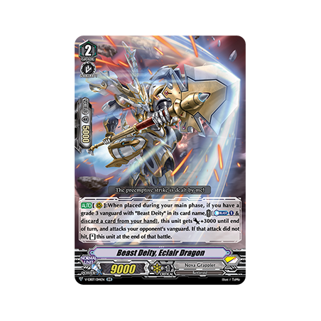 Vanguard_TCG_card_V-EB07_014EN_RR_Beast_Deity_Eclair_Dragon_The_Heroic_Evolution
