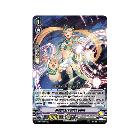 Vanguard_TCG_card_V-EB08_005EN_RRR_Magical_Police_Quilt_My_Glorious_Justice