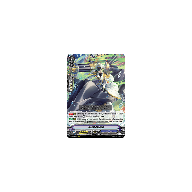 Vanguard_TCG_card_V-EB08_008EN_RRR_Coral_Assault_My_Glorious_Justice