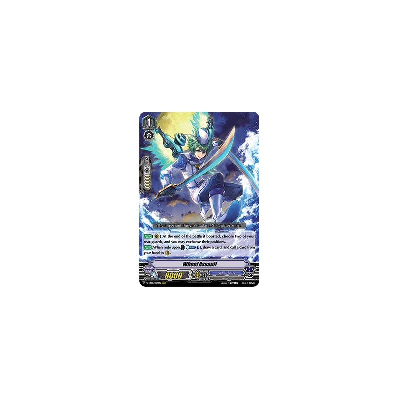 Vanguard_TCG_card_V-EB08_009EN_RRR_Wheel_Assault_My_Glorious_Justice