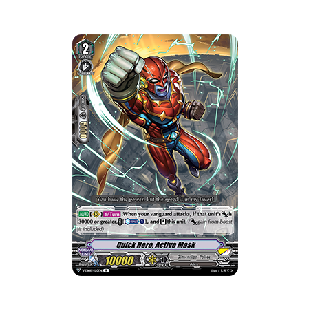 Vanguard_TCG_card_V-EB08_020EN_R_Quick_Hero_Active_Mask_My_Glorious_Justice
