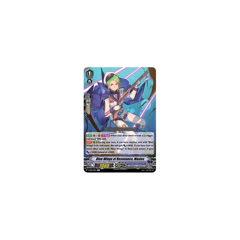 Vanguard_TCG_card_V-EB08_031EN_R_Blue_Wings_of_Resonance_Maxios_My_Glorious_Justice