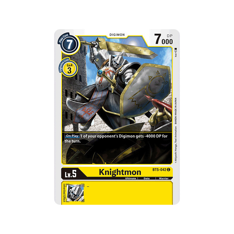 Digimon_TCG_BT5-042_Knightmon_Common_Battle_Of_Omni_Card_Game