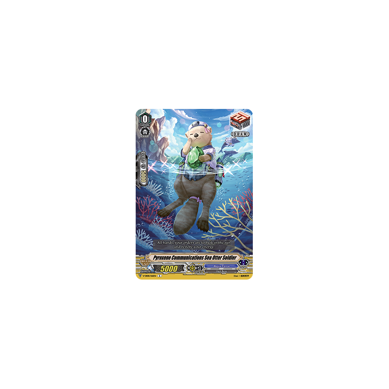 Vanguard_TCG_card_V-EB08_061EN_C_Pyroxene_Communications_Sea_Otter_Soldier_My_Glorious_Justice