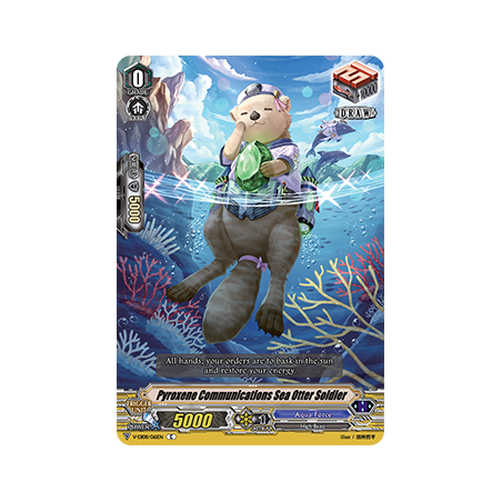 Vanguard_TCG_card_V-EB08_061EN_C_Pyroxene_Communications_Sea_Otter_Soldier_My_Glorious_Justice