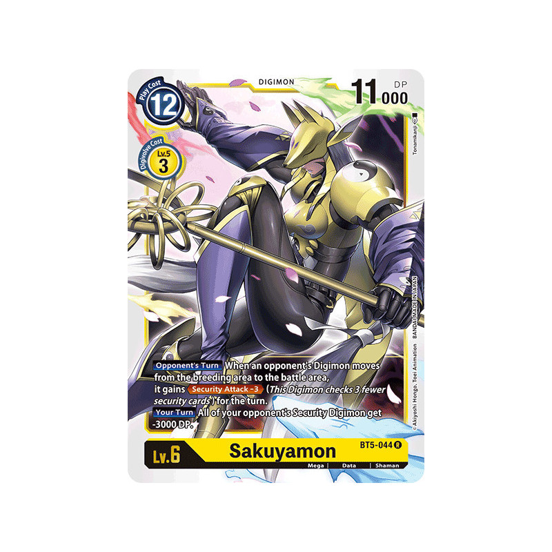 Digimon_TCG_BT5-044_Sakuyamon_Rare_Battle_Of_Omni_Card_Game
