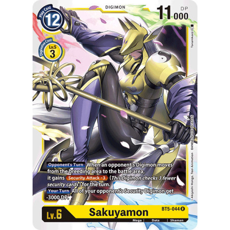 Digimon_TCG_BT5-044_Sakuyamon_Rare_Battle_Of_Omni_Card_Game