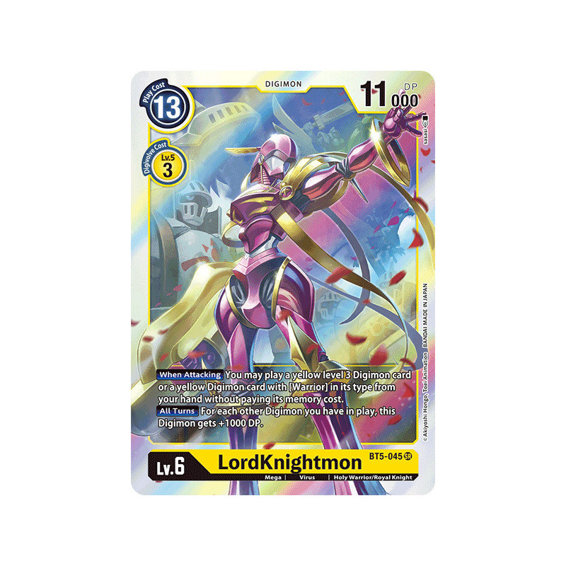 Digimon_TCG_BT5-045_LordKnightmon_Super_Rare_Battle_Of_Omni_Card_Game