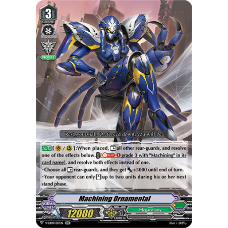 Vanguard_TCG_card_V-EB09_017EN_RR_Machining_Ornamental_The_Raging_Tactics
