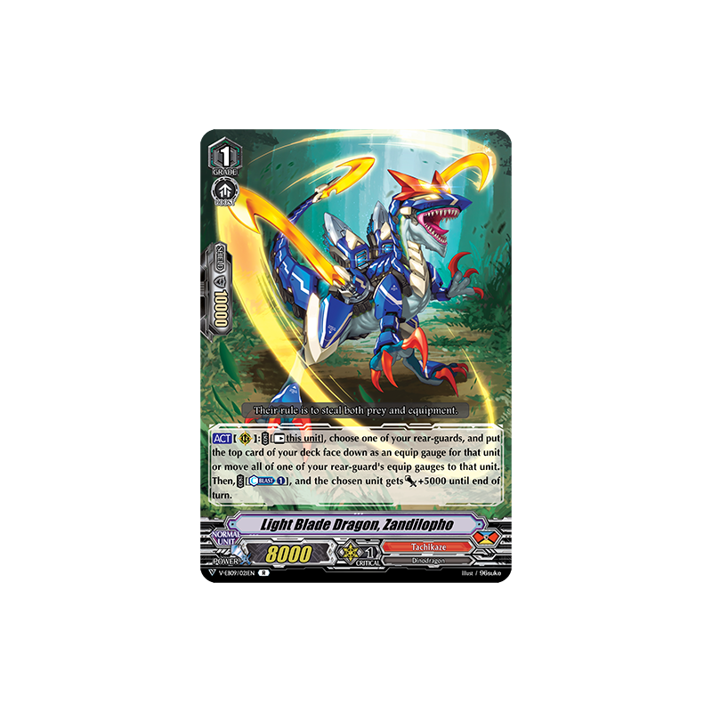 Vanguard_TCG_card_V-EB09_021EN_R_Light_Blade_Dragon_Zandilopho_The_Raging_Tactics