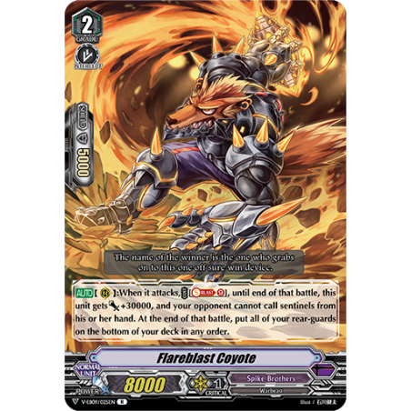 Vanguard_TCG_card_V-EB09_025EN_R_Flareblast_Coyote_The_Raging_Tactics