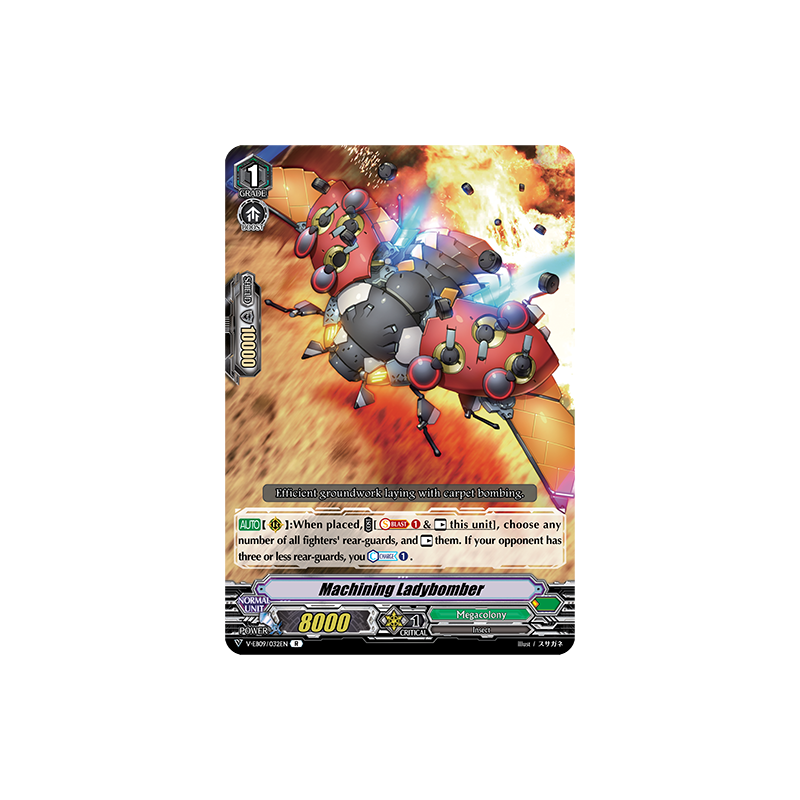 Vanguard_TCG_card_V-EB09_032EN_R_Machining_Ladybomber_The_Raging_Tactics