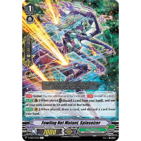 Vanguard_TCG_card_V-EB09_033EN_R_Fowling_Net_Mutant_Splaseizer_The_Raging_Tactics